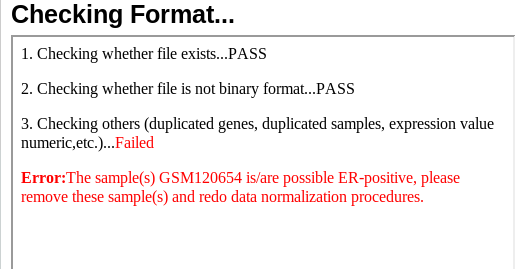file format check error